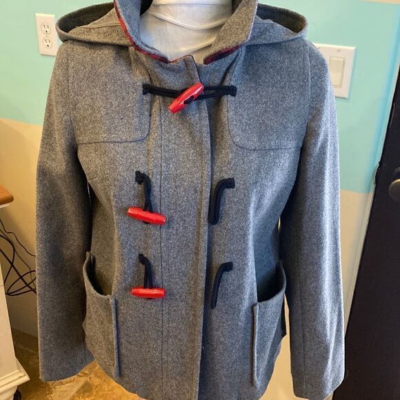 Old navy XS grey pea coat type jacket - Picture 1 of 7